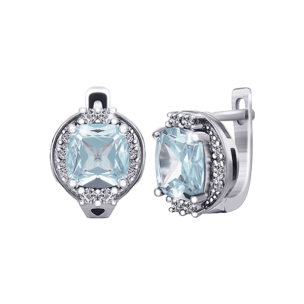 Серебряные серьги СК2Ф/395 детальное изображение ювелирного изделия Серебряные серьги с камнями Серебряные серьги СК2Ф/395 детальное изображение ювелирного изделия Серебряные серьги с камнями