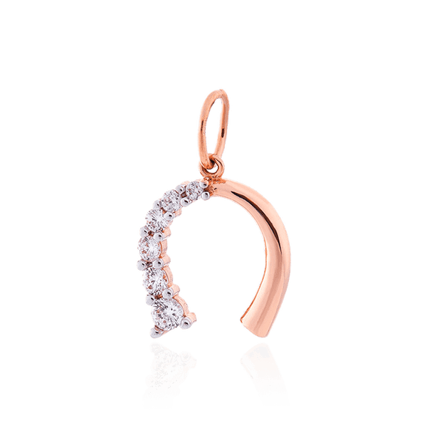 Золотой кулон Подкова с фианитами 032989 детальное изображение ювелирного изделия Золотые подвески с камнями Золотой кулон Подкова с фианитами 032989 детальное изображение ювелирного изделия Золотые подвески с камнями