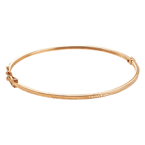 обзорное фото Золотой браслет жесткий 820034 Золотой браслет кольцом обзорное фото Золотой браслет жесткий 820034  Золотой браслет кольцом