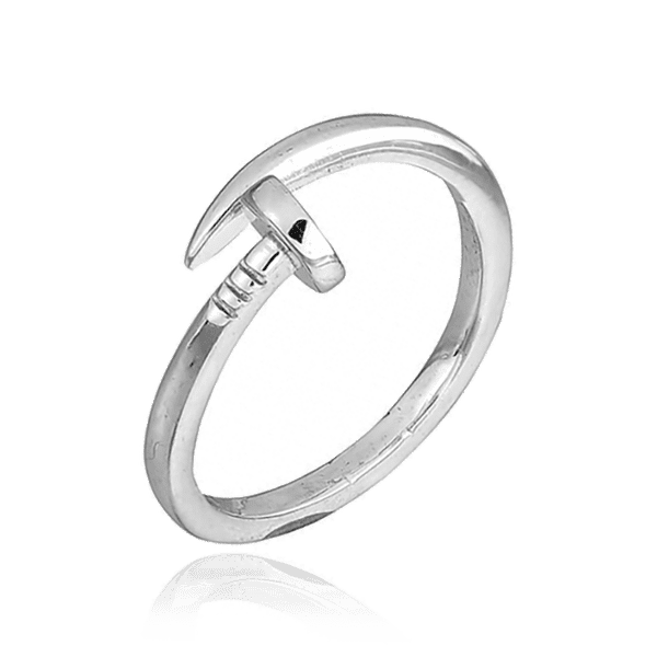 Серебряное фаланговое кольцо в стиле Картье 027011 детальное изображение ювелирного изделия Серебряные кольца Серебряное фаланговое кольцо в стиле Картье 027011 детальное изображение ювелирного изделия Серебряные кольца