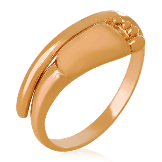 Золотое кольцо с пяточкой младенца 023752 детальное изображение ювелирного изделия Золотые кольца пяточка младенца Золотое кольцо с пяточкой младенца 023752 детальное изображение ювелирного изделия Золотые кольца пяточка младенца