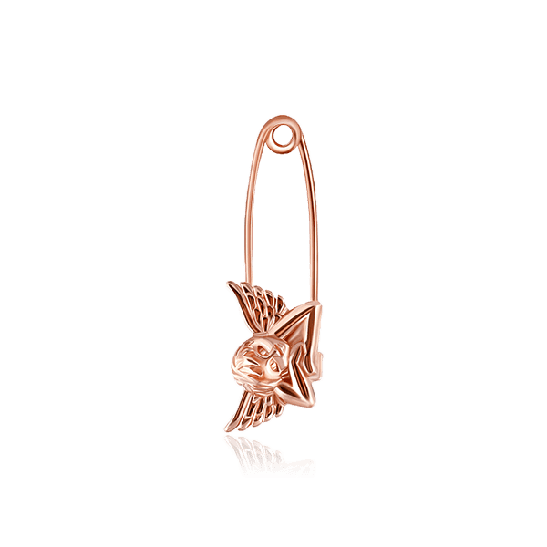 Позолоченая булавка Ангел 026205 детальное изображение ювелирного изделия Серебряные булавки Позолоченая булавка Ангел 026205 детальное изображение ювелирного изделия Серебряные булавки