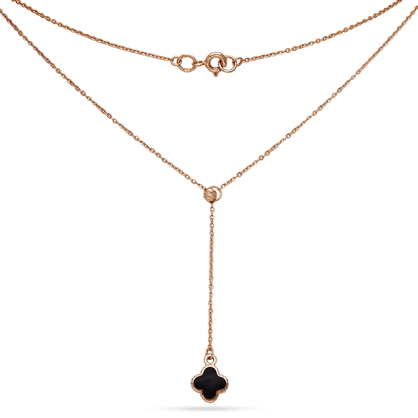 Золотое колье с подвеской Клевер 033910 детальное изображение ювелирного изделия Золотые колье с камнями Золотое колье с подвеской Клевер 033910 детальное изображение ювелирного изделия Золотые колье с камнями