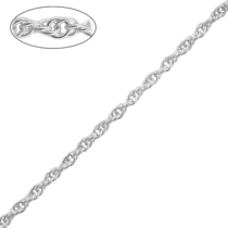 обзорное фото Серебряная цепочка Халат 11001  Серебряные цепочки