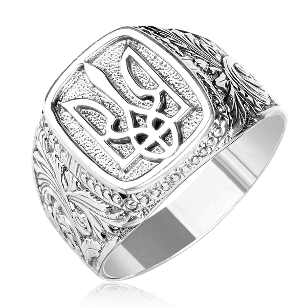 Серебряная мужская печатка 925 пробы Тризуб Герб Украины 037685 детальное изображение ювелирного изделия Серебряные кольца Серебряная мужская печатка 925 пробы Тризуб Герб Украины 037685 детальное изображение ювелирного изделия Серебряные кольца