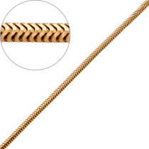 обзорное фото Золотая цепочка Тонда 16601  Золотые цепочки Тонда (Снейк)