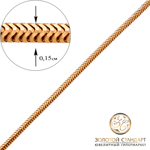 Золотий ланцюг Тонда 16601 детальне зображення ювелірного виробу