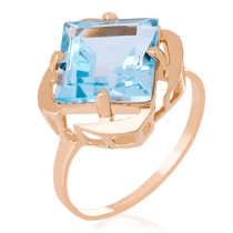 обзорное фото Золотое кольцо с топазом 023872 Золотые кольца с топазом обзорное фото Золотое кольцо с топазом 023872  Золотые кольца с топазом