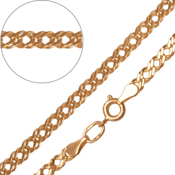 Золотий ланцюг Рембо 10602 детальне зображення ювелірного виробу