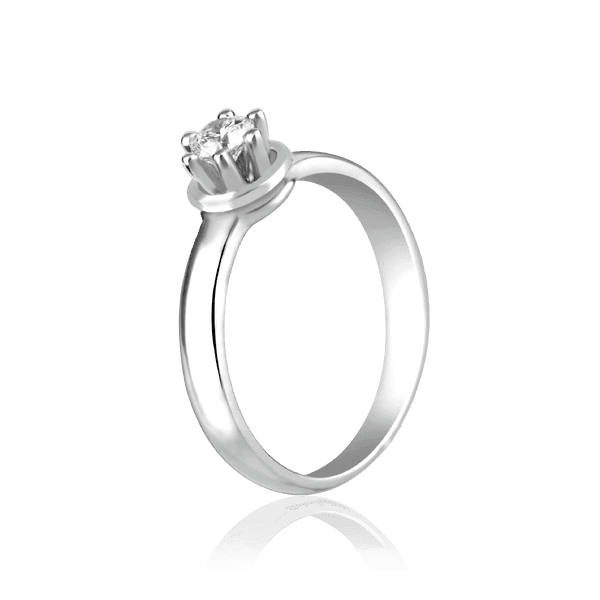 Золотое кольцо из белого золота с бриллиантом 025359 детальное изображение ювелирного изделия Золотые кольца для помолвки с бриллиантом Золотое кольцо из белого золота с бриллиантом 025359 детальное изображение ювелирного изделия Золотые кольца для помолвки с бриллиантом