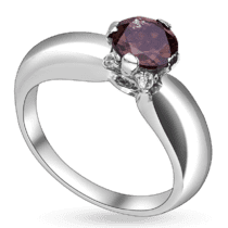 обзорное фото Серебряное кольцо с большим кварцем "Вацлава" 027234  Серебряные кольца со вставками