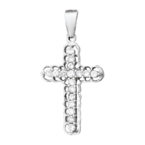 обзорное фото Серебряный крестик П2Ф/442  Серебряные подвески крестики