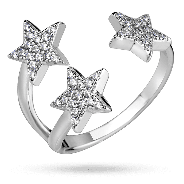 Серебряное кольцо 3 звезды с россыпью фианитов 040223 детальное изображение ювелирного изделия Серебряные кольца с фианитом Серебряное кольцо 3 звезды с россыпью фианитов 040223 детальное изображение ювелирного изделия Серебряные кольца с фианитом
