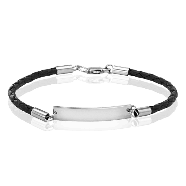 Кожанный браслет с серебряной пластиной 034548 детальное изображение ювелирного изделия Серебряные браслеты Кожанный браслет с серебряной пластиной 034548 детальное изображение ювелирного изделия Серебряные браслеты