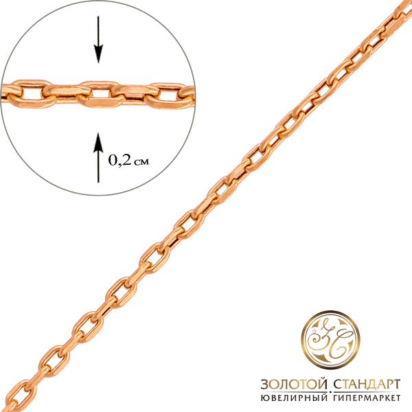 Золотий ланцюг Якірне 12633 детальне зображення ювелірного виробу