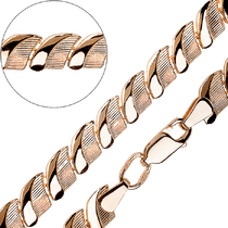 обзорное фото Золотой браслет на руку в стильном дизайне 032214 Золотые браслеты без камней обзорное фото Золотой браслет на руку в стильном дизайне 032214  Золотые браслеты без камней