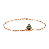 обзорное фото Золотой браслет с агатом и нанокристаллами 030026 Золотые браслеты с цирконием (фианитами) обзорное фото Золотой браслет с агатом и нанокристаллами 030026  Золотые браслеты с цирконием (фианитами)