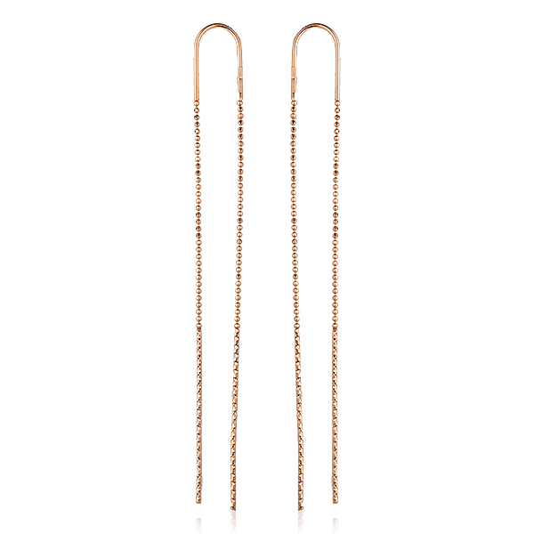 Золотые серьги протяжки без вставок 028153 детальное изображение ювелирного изделия Золотые серьги протяжки Золотые серьги протяжки без вставок 028153 детальное изображение ювелирного изделия Золотые серьги протяжки