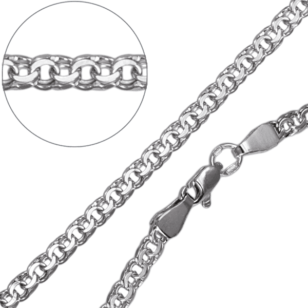 Серебряный браслет 024058 детальное изображение ювелирного изделия Браслеты мужские