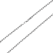 обзорное фото Серебряная цепь на шею Якорная 035361 Серебряные цепочки обзорное фото Серебряная цепь на шею Якорная 035361  Серебряные цепочки