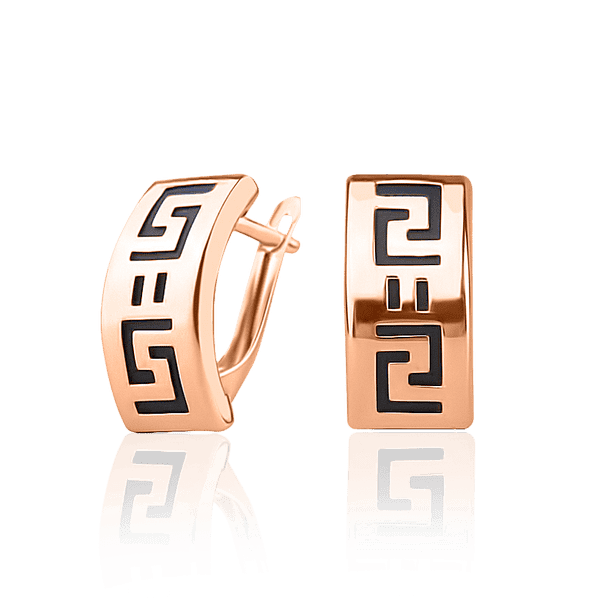 золотые серьбги с каучуком английский замок