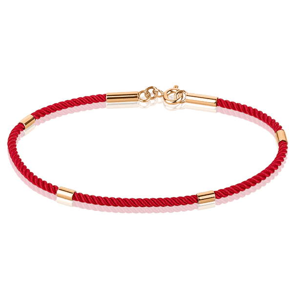 Золотой браслет-шнурок красный 038145 детальное изображение ювелирного изделия Красная нить с золотом Золотой браслет-шнурок красный 038145 детальное изображение ювелирного изделия Красная нить с золотом