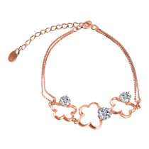 обзорное фото Серебряный браслет с фианитами 025492  Серебряные женские браслеты