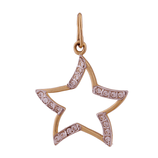 Золотой подвес Звездочка 62297 детальное изображение ювелирного изделия Золотые кулоны с фианитом Золотой подвес Звездочка 62297 детальное изображение ювелирного изделия Золотые кулоны с фианитом