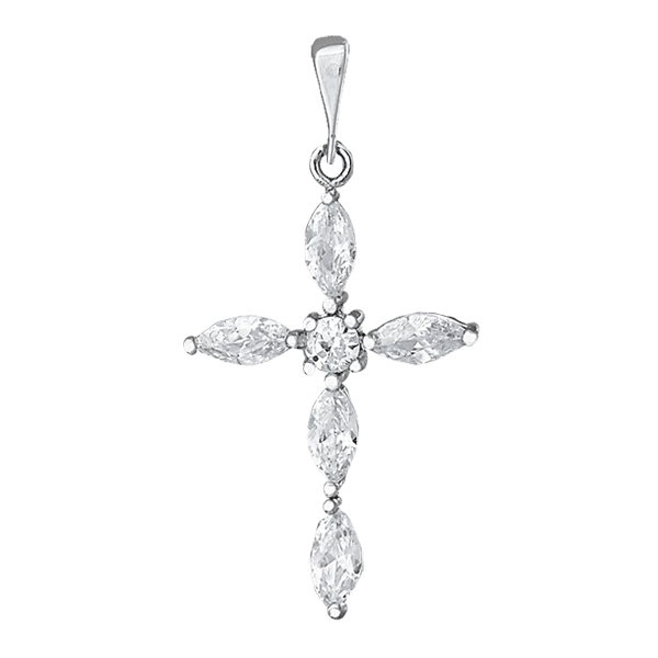 Серебряный крестик П2Ф/435 детальное изображение ювелирного изделия Серебряные подвески крестики Серебряный крестик П2Ф/435 детальное изображение ювелирного изделия Серебряные подвески крестики