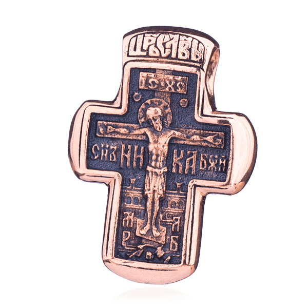 Золотий православний хрест з чорнінням 024634 детальне зображення ювелірного виробу Золотий православний хрест з чорнінням 024634 детальне зображення ювелірного виробу