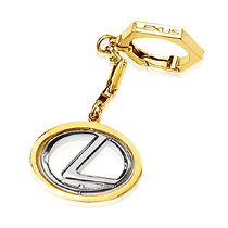 оглядове фото Золотий брелок з логотипом Lexus 036479