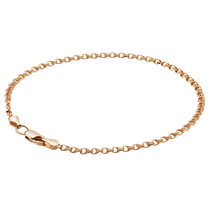 обзорное фото Браслет в красном золоте плетение бисмарк 585 пробы 039744 Золотые браслеты без камней обзорное фото Браслет в красном золоте плетение бисмарк 585 пробы 039744  Золотые браслеты без камней