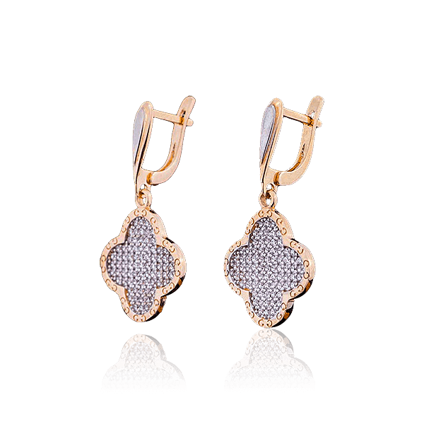 Золотые серьги ван клееф Золотые серьги ван клееф