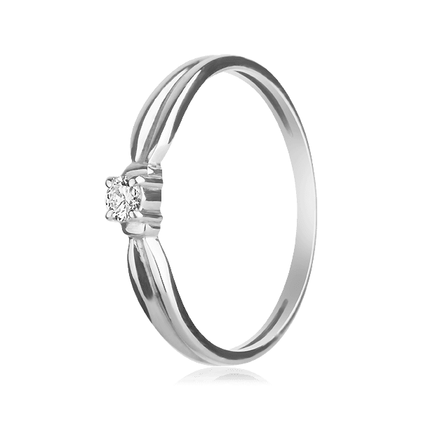 Кольцо с бриллиантом.Фото