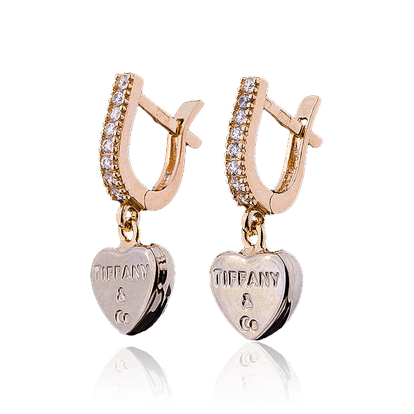 Золотые серьги тифани Золотые серьги тифани