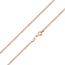обзорное фото Золотая цепочка на шею плетение классический Бисмарк 034081  Золотые цепочки