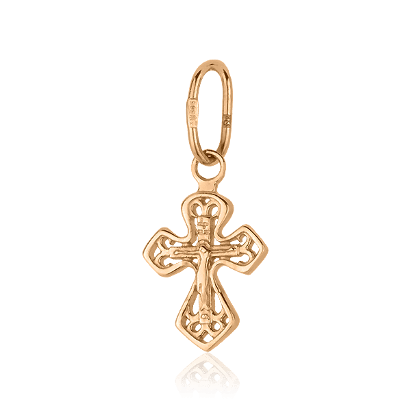 Золотой кретик с Распятием без вставок 027809 детальное изображение ювелирного изделия Золотые крестики православные Золотой кретик с Распятием без вставок 027809 детальное изображение ювелирного изделия Золотые крестики православные