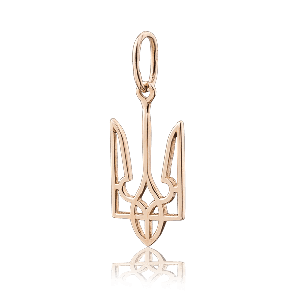 Золотой кулон Герб Украины 031395 детальное изображение ювелирного изделия Украинская символика из золота и серебра Золотой кулон Герб Украины 031395 детальное изображение ювелирного изделия Украинская символика из золота и серебра