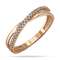 обзорное фото Золотое кольцо с россыпью камней фианитов 040273 Золотые кольца с фианитом обзорное фото Золотое кольцо с россыпью камней фианитов 040273  Золотые кольца с фианитом