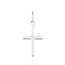 обзорное фото Серебряный гладкий крестик 032032 Серебряные подвески крестики обзорное фото Серебряный гладкий крестик 032032  Серебряные подвески крестики