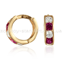 обзорное фото Золотые серьги 9208102-OW Серьги с камнями обзорное фото Золотые серьги 9208102-OW  Серьги с камнями