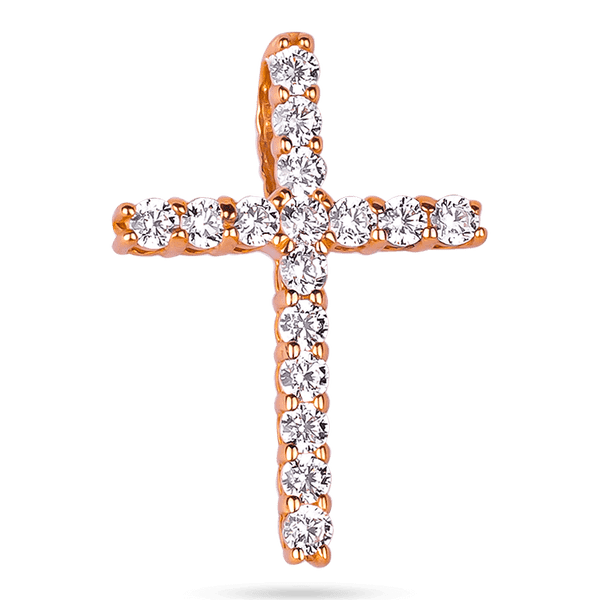 Золотой крестик с фианитами 036292 детальное изображение ювелирного изделия Декоративные золотые крестики Золотой крестик с фианитами 036292 детальное изображение ювелирного изделия Декоративные золотые крестики