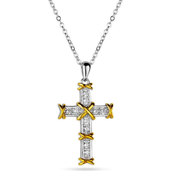 Серебряное колье якорного плетения с декоративным крестиком в позолоте с фианитами 039768 детальное изображение ювелирного изделия Серебряные колье Серебряное колье якорного плетения с декоративным крестиком в позолоте с фианитами 039768 детальное изображение ювелирного изделия Серебряные колье