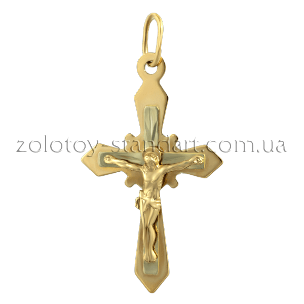Золотой крестик 521700 детальное изображение ювелирного изделия Золотые крестики