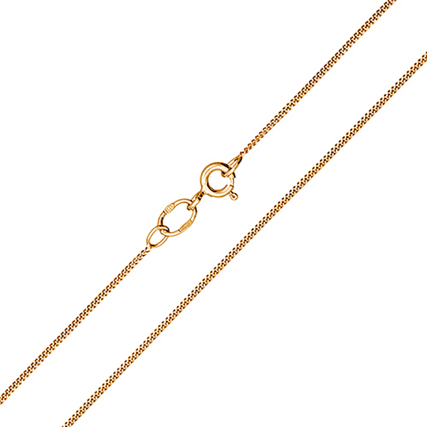 Тонкая панцирная цепочка из красного золота 035093 детальное изображение ювелирного изделия Золотые цепочки