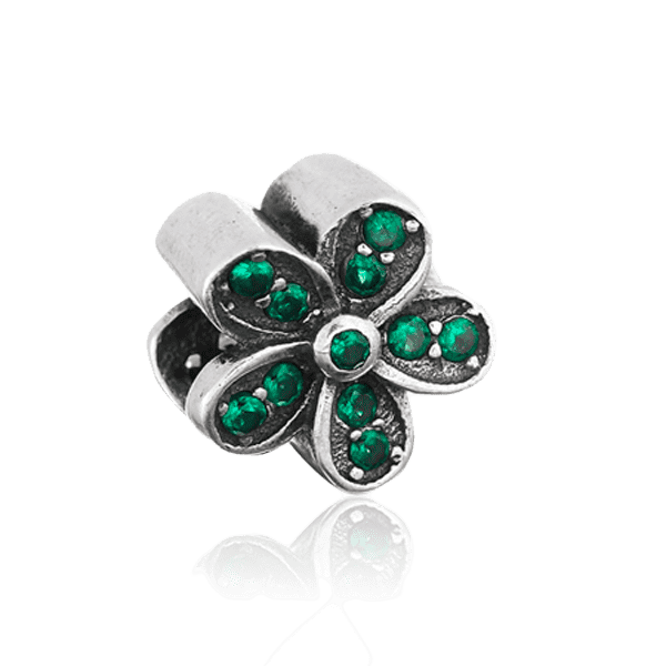 Серебряный подвес-шарм Цветок с фианитом 024979 детальное изображение ювелирного изделия Серебряные подвесы-шармы (бусины) Серебряный подвес-шарм Цветок с фианитом 024979 детальное изображение ювелирного изделия Серебряные подвесы-шармы (бусины)