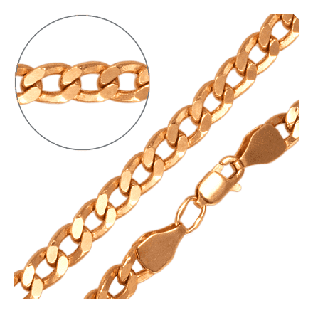 Золотой браслет плетение "Гурмет"- просто, но со вкусом 