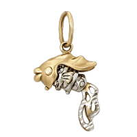 Золотой кулон Рыбка. Фото и цены