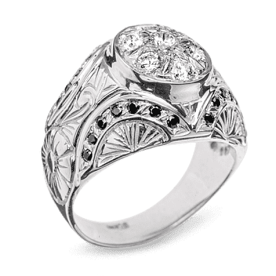 Оригинальное кольцо с бриллиантами. Каталог