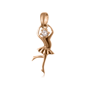 Золотий кулон Балерина